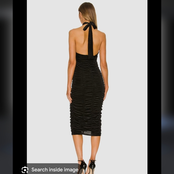 AFRM Colleen in Fern Green halter dress - Picture 5 of 11